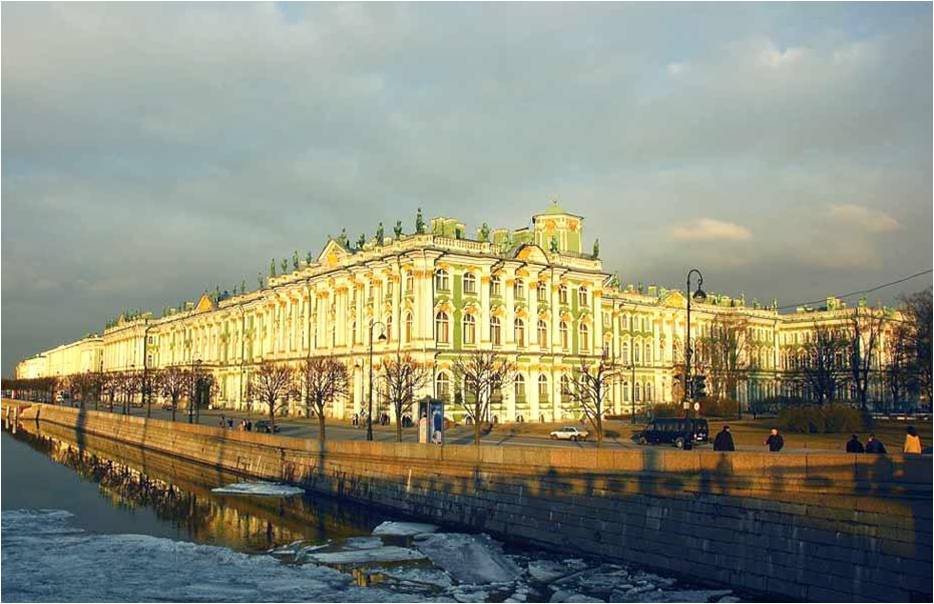Зимний дворец (сейчас Государственный Эрмитаж). 18 в. Санкт-Петербург. 1754 — 1762. Арх. Ф.Б.Растрелли