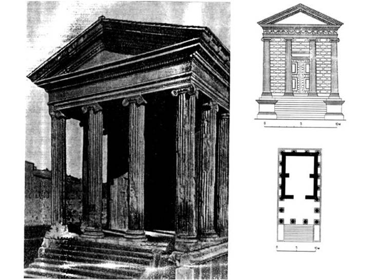 Храм Фортуны Вирилис на Бычьем форуме (рынке). 1 в. до н.э.