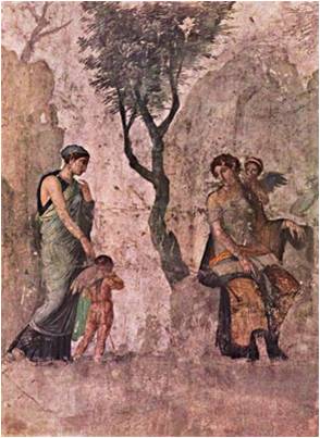 		Фреска 4-го декоративного (помпеянского) стиля из Геркуланума.