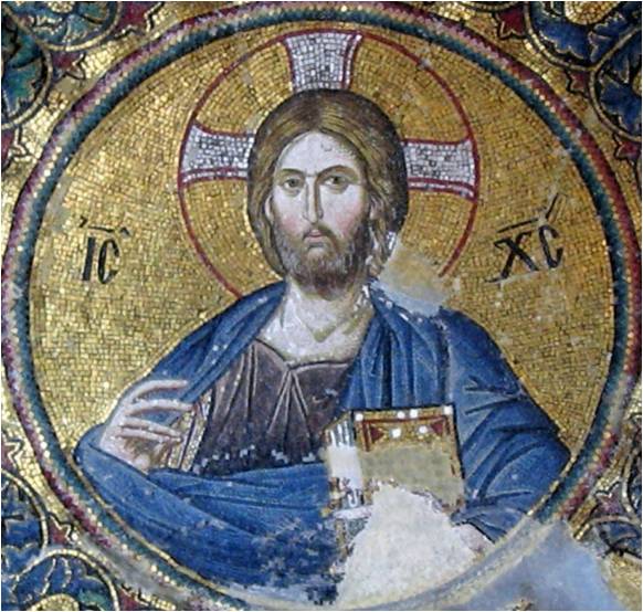 Христос Пантократор. Мозаика Кахриэ-Джами. Нач. 14 в. Константинополь.
