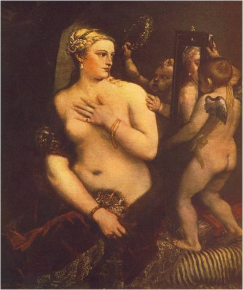 Венера перед зеркалом . 1550-е гг.