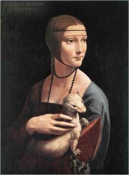 Дама с горностаем . 1485—90.