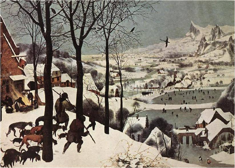 Охотники на снегу . 1565 