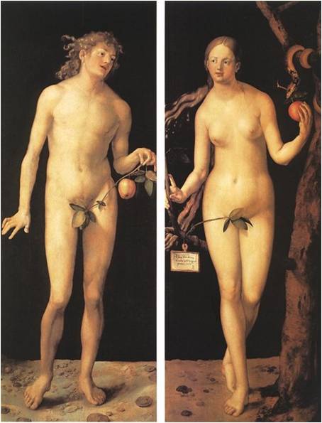 Адам и Ева. Диптих . 1507