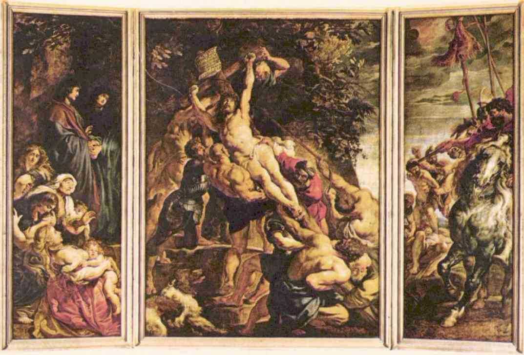 Питер Пауль Рубенс. Водружение креста. 1610-1611 Антверпенский собор св. Марии.