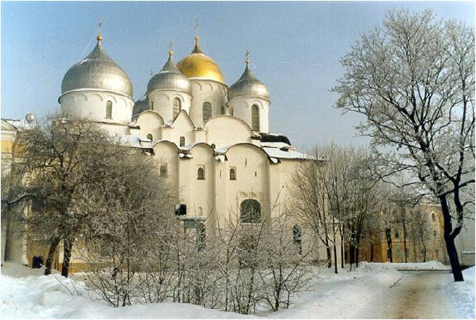 Софийский собор в Новгороде. 1045—1050 . Южный фасад.
