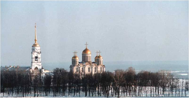 Успенский собор во Владимире. 1158-1160. 1185-1189 . Общий вид. 