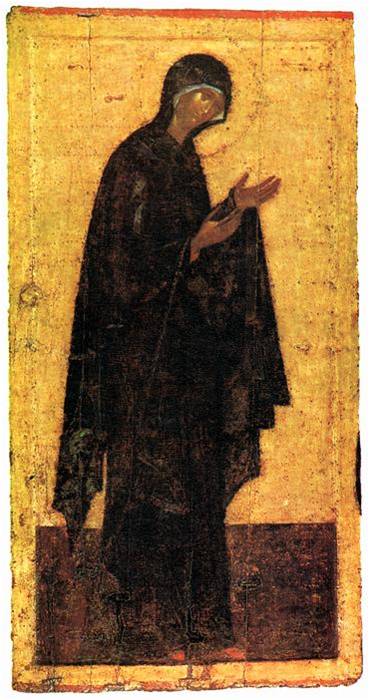 Икона деисусного чина иконостаса Благовещенского собора. Феофан Грек.