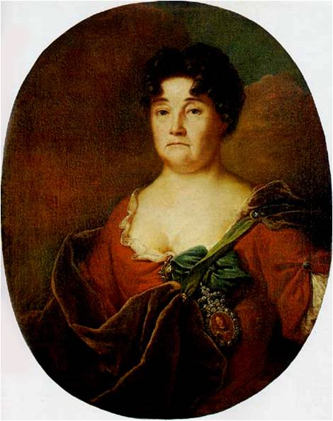 «Парные портреты князей Голициных» (1728). 
