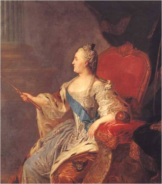 Портрет императрицы Екатерины II. 1763. ГТГ .