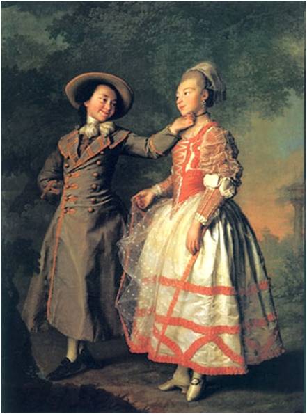 Портрет Е.Н. Хрущевой и Е.Н. Хованской. 1773. ГРМ 
